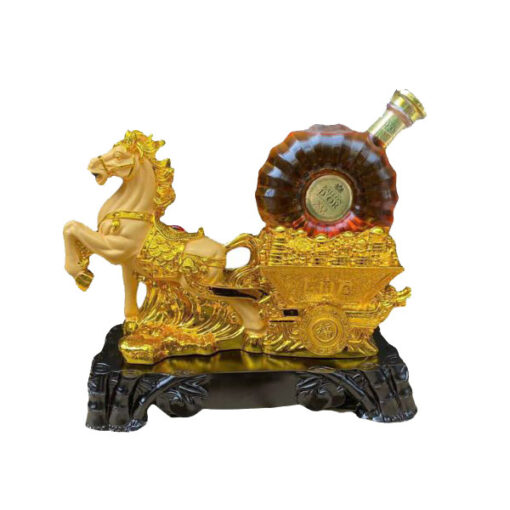 Kệ rượu con ngựa chiến XO Pháp mạ vàng